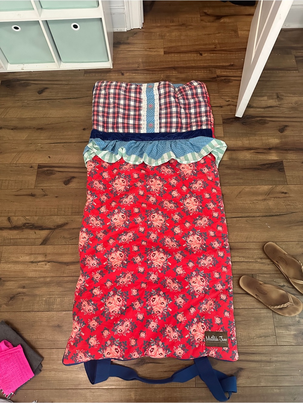 Matilda Jane Red and Blue Mixed-Print sleeping bag